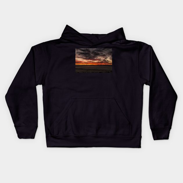 Burnt sky Kids Hoodie by Memories4you